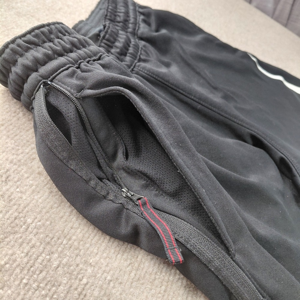 Nike Therma Big Swoosh Mens MEDIUM Pants Tapered Black White AQ2715-010 - Picture 6 of 10